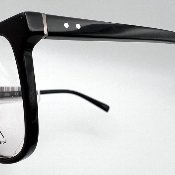 VIVA Eyewear VV4038 001 Wayfarer Square Horn Rim Eyeglass Frame Black 53-19-140 - Picture 7 of 12